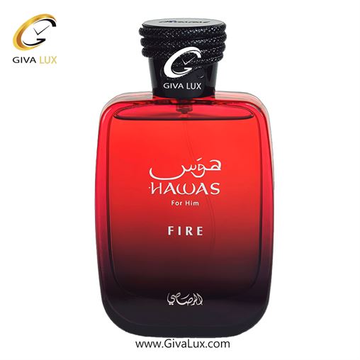  ادو پرفیوم  زنانه رصاصی | Rasasi اورجینال مدل Hawas Rouge | هوس روژ حجم  100 میل Hawas Fire-1.jpg